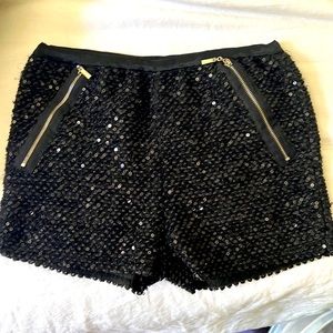 Sequin Black shorts